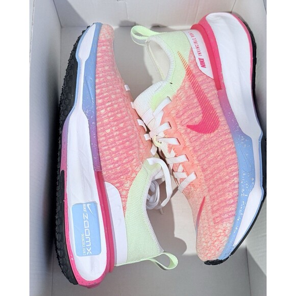 Size 6 Nike Zoomx Invincible Run FK 3 Barely Volt Hyper Pink Womens FZ3969-705 - Picture 11 of 12